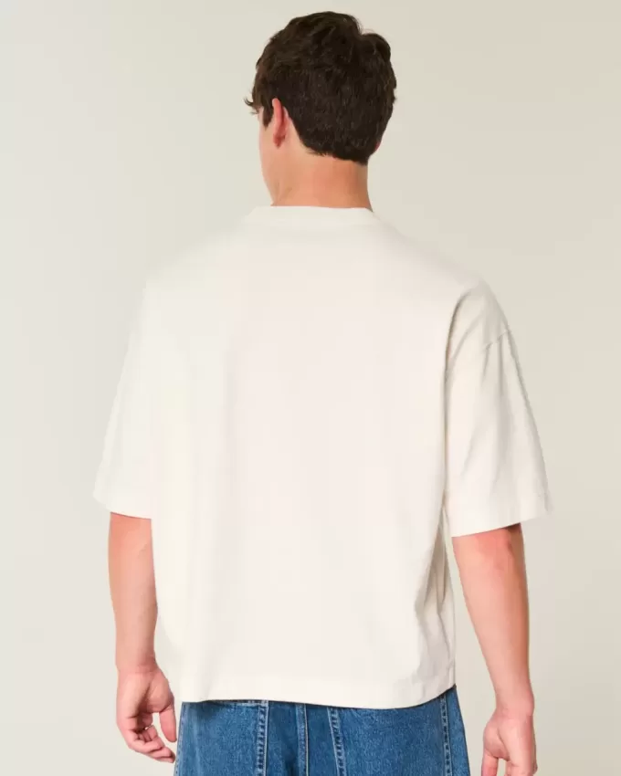 Tungvikt Baggy Crop Varsity grafisk fotbollströja