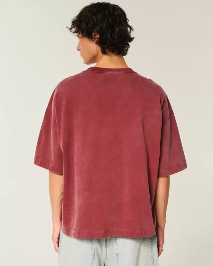 Tungvikt Baggy Crop Varsity grafisk fotbollströja
