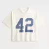 Tungvikt Baggy Crop Varsity grafisk fotbollströja