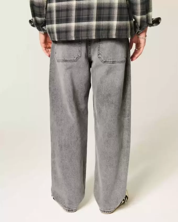 Tvättade grå skater baggy jeans Tvättade grå skater baggy jeans