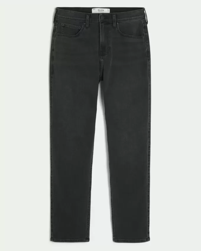 Tvättade svarta atletiska skinny jeans Tvättade svarta atletiska skinny jeans