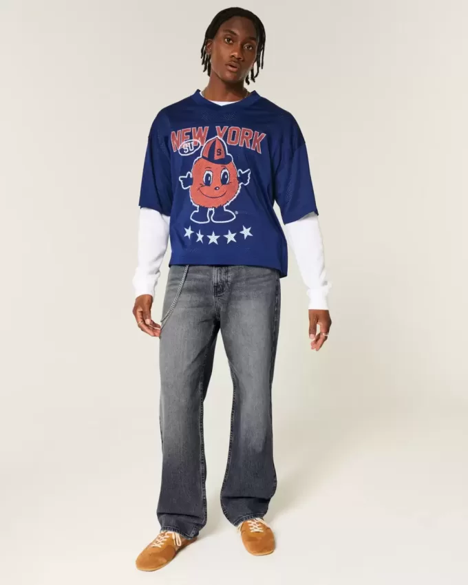 Tvättade svarta baggy jeans Tvättade svarta baggy jeans