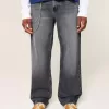 Tvättade svarta baggy jeans Tvättade svarta baggy jeans