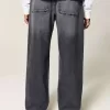Tvättade svarta baggy jeans Tvättade svarta baggy jeans