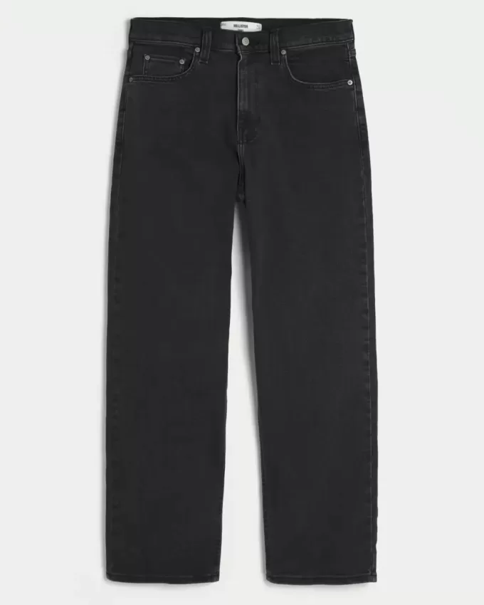 Tvättade svarta baggy jeans Tvättade svarta baggy jeans
