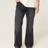 Tvättade svarta Relaxed Bootcut-jeans Tvättade svarta Relaxed Bootcut-jeans