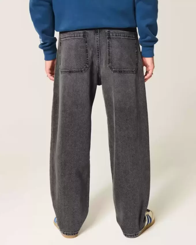 Tvättade svarta skater baggy jeans Tvättade svarta skater baggy jeans