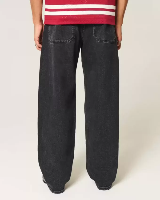 Tvättade svarta skater baggy jeans Tvättade svarta skater baggy jeans