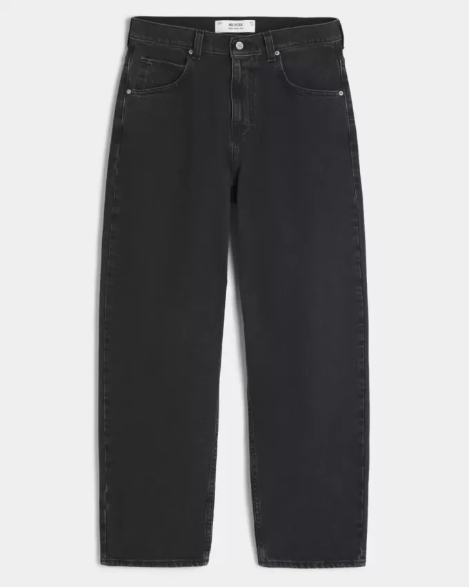 Tvättade svarta skater baggy jeans Tvättade svarta skater baggy jeans