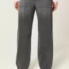 Tvättade svarta Star Graphic Baggy Jeans Tvättade svarta Star Graphic Baggy Jeans