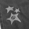 Tvättade svarta Star Graphic Baggy Jeans Tvättade svarta Star Graphic Baggy Jeans