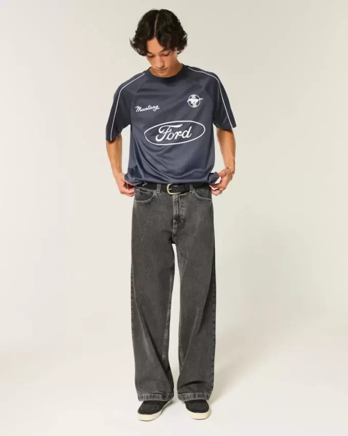 Tvättade svarta superbaggy jeans Tvättade svarta superbaggy jeans