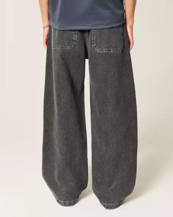 Tvättade svarta superbaggy jeans Tvättade svarta superbaggy jeans