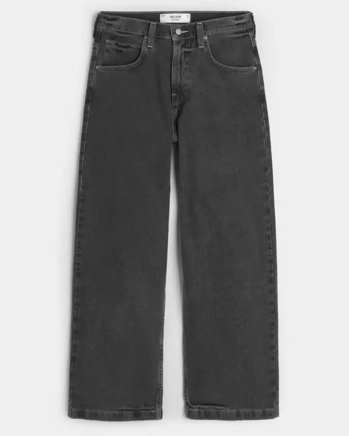Tvättade svarta superbaggy jeans Tvättade svarta superbaggy jeans