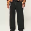 Tvättade svarta superbaggy målarjeans Tvättade svarta superbaggy målarjeans