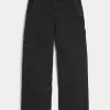 Tvättade svarta superbaggy målarjeans Tvättade svarta superbaggy målarjeans