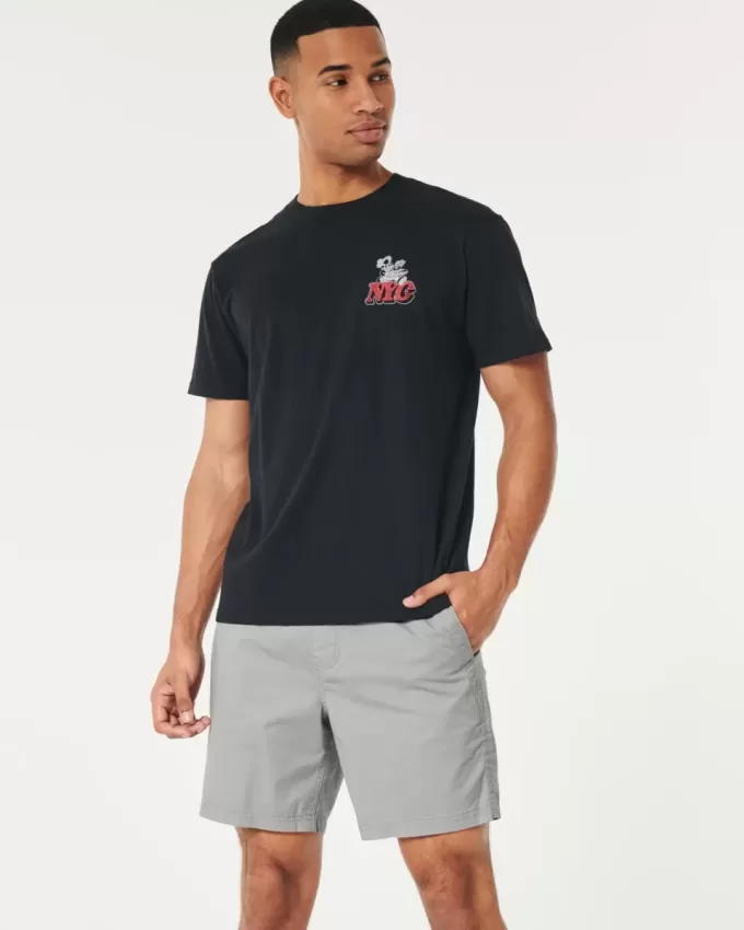 Twill Pull-On Shorts 7″ Twill Pull-On Shorts 7″