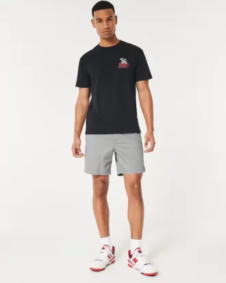 Twill Pull-On Shorts 7″