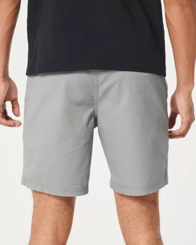 Twill Pull-On Shorts 7″ Twill Pull-On Shorts 7″