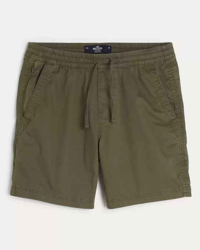 Twill Pull-On Shorts 7″ Twill Pull-On Shorts 7″
