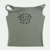 Twisted Off-the-Soulder New York City grafisk t-shirt Twisted Off-the-Soulder New York City grafisk t-shirt