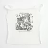 Twisted Off-the-Soulder Velvet Valley grafisk t-shirt Twisted Off-the-Soulder Velvet Valley grafisk t-shirt