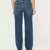 Ultra High-Rise Dark Wash 90-tals raka jeans Ultra High-Rise Dark Wash 90-tals raka jeans