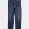 Ultra High-Rise Dark Wash 90-tals raka jeans Ultra High-Rise Dark Wash 90-tals raka jeans