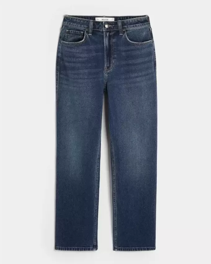 Ultra High-Rise Dark Wash 90-tals raka jeans Ultra High-Rise Dark Wash 90-tals raka jeans