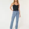 Ultra High-Rise Medium Wash 90-tals raka jeans