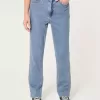 Ultra High-Rise Medium Wash 90-tals raka jeans