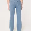 Ultra High-Rise Medium Wash 90-tals raka jeans