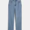 Ultra High-Rise Medium Wash 90-tals raka jeans
