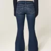 Ultra Low-Rise Dark Wash Flare Jeans Ultra Low-Rise Dark Wash Flare Jeans