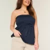 Ultra Low-Rise Khaki Twill Mini Shorts
