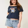 Ultra Low-Rise Light Wash Mini jeansshorts