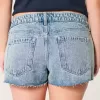Ultra Low-Rise Light Wash Mini jeansshorts