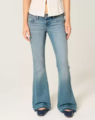 Ultra Low-Rise Medium Wash Flare Jeans Ultra Low-Rise Medium Wash Flare Jeans