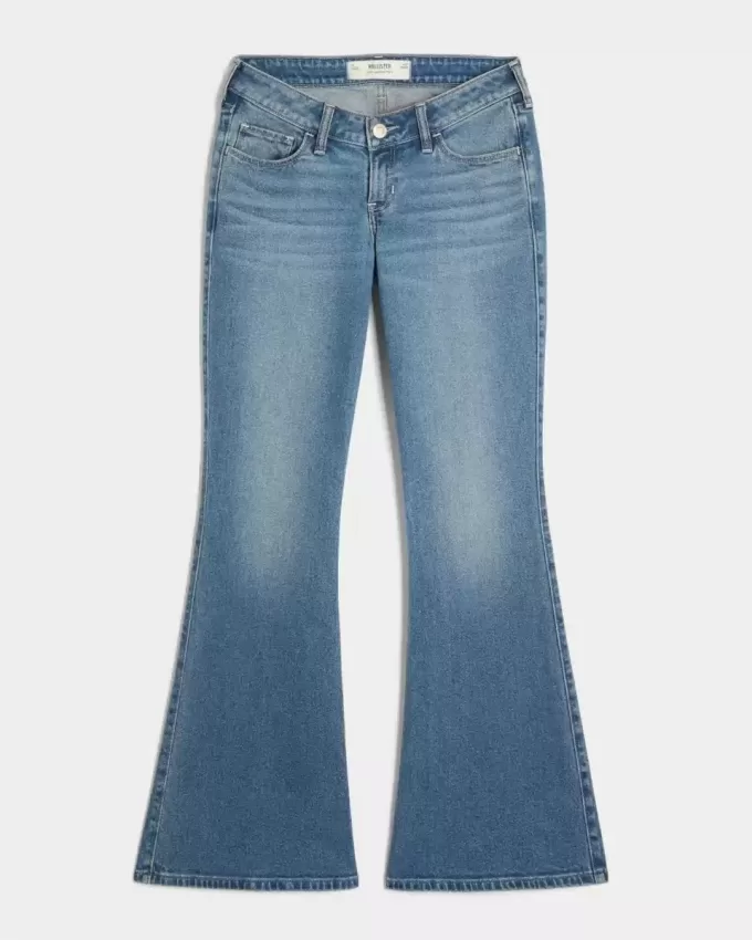Ultra Low-Rise Medium Wash Flare Jeans Ultra Low-Rise Medium Wash Flare Jeans
