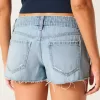 Ultra Low-Rise Ripped Medium Wash Mini jeansshorts