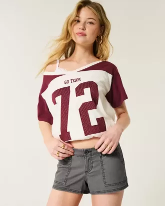 Ultra Low-Rise Twill Mini Shorts Ultra Low-Rise Twill Mini Shorts
