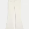 Ultra Low-Rise White Broderade Pocket Flare Jeans Ultra Low-Rise White Broderade Pocket Flare Jeans