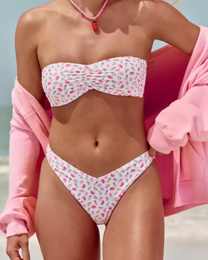 Uppnosig bikiniunderdel med höga ben