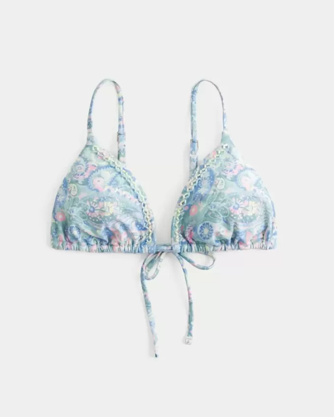 Utsmyckad Triangel Bikinitopp
