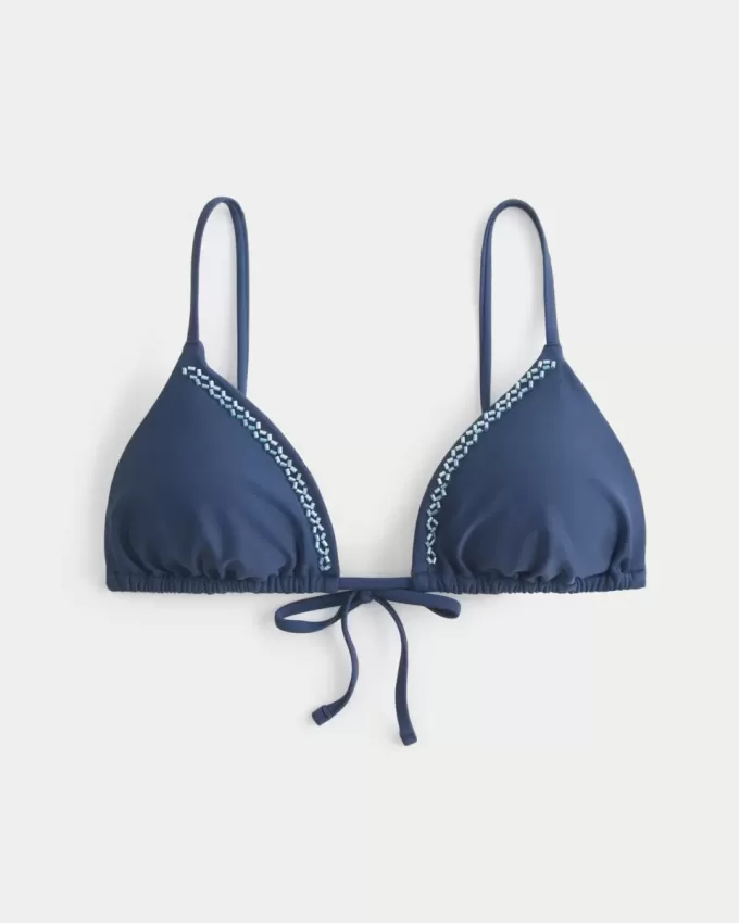 Utsmyckad Triangel Bikinitopp