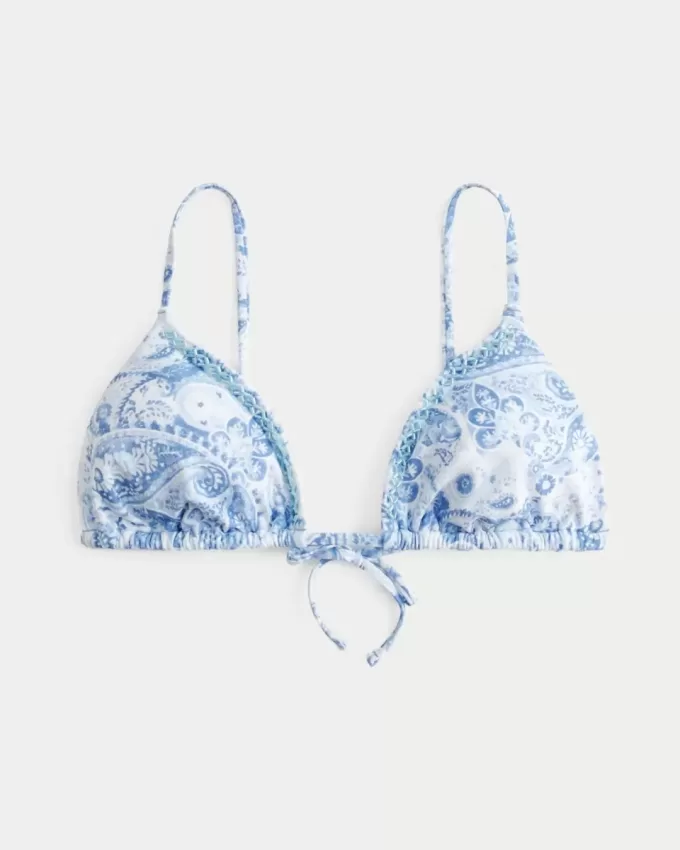 Utsmyckad Triangel Bikinitopp