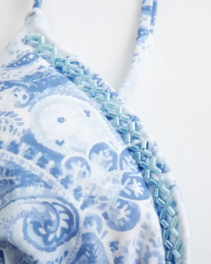 Utsmyckad Triangel Bikinitopp