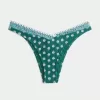 V-midja High-Leg Fräckaste bikinibotten