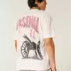 Överdimensionerad Arsenal grafisk t-shirt Överdimensionerad Arsenal grafisk t-shirt