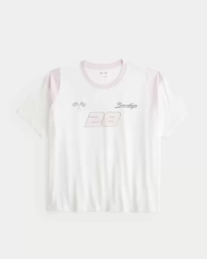 Överdimensionerad Brooklyn Speedway grafisk t-shirt Överdimensionerad Brooklyn Speedway grafisk t-shirt